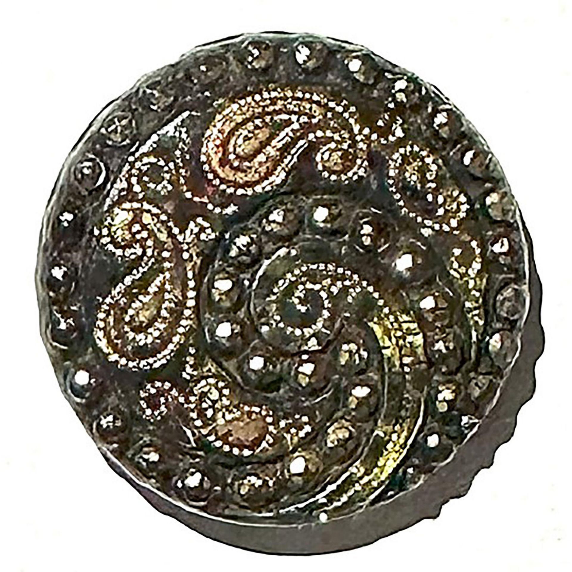 A small card of division one lacy glass buttons - Bild 5 aus 6