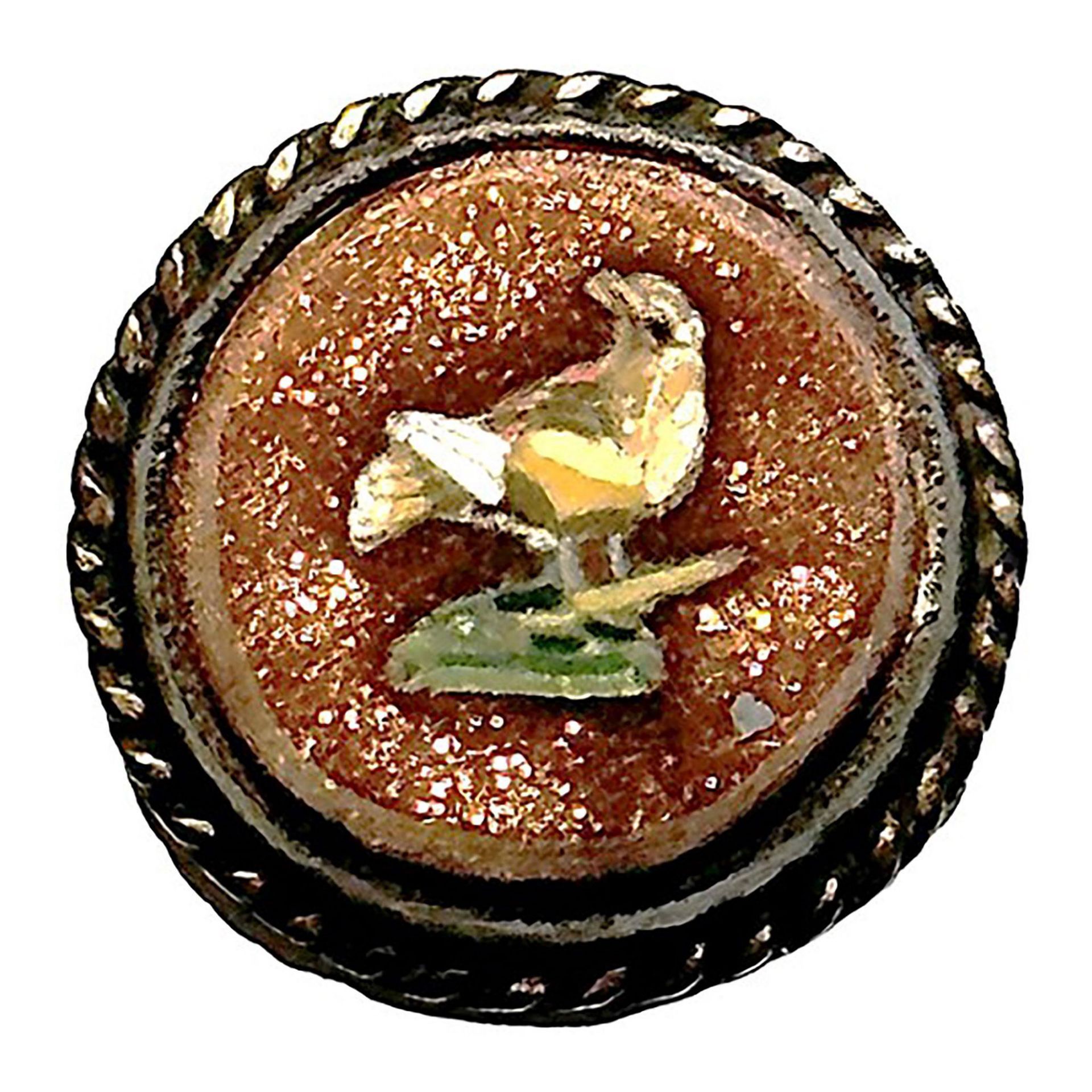 A division one Micro Mosaic pictorial button