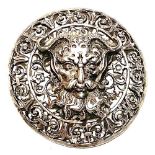 A division one filigree style Green Man button