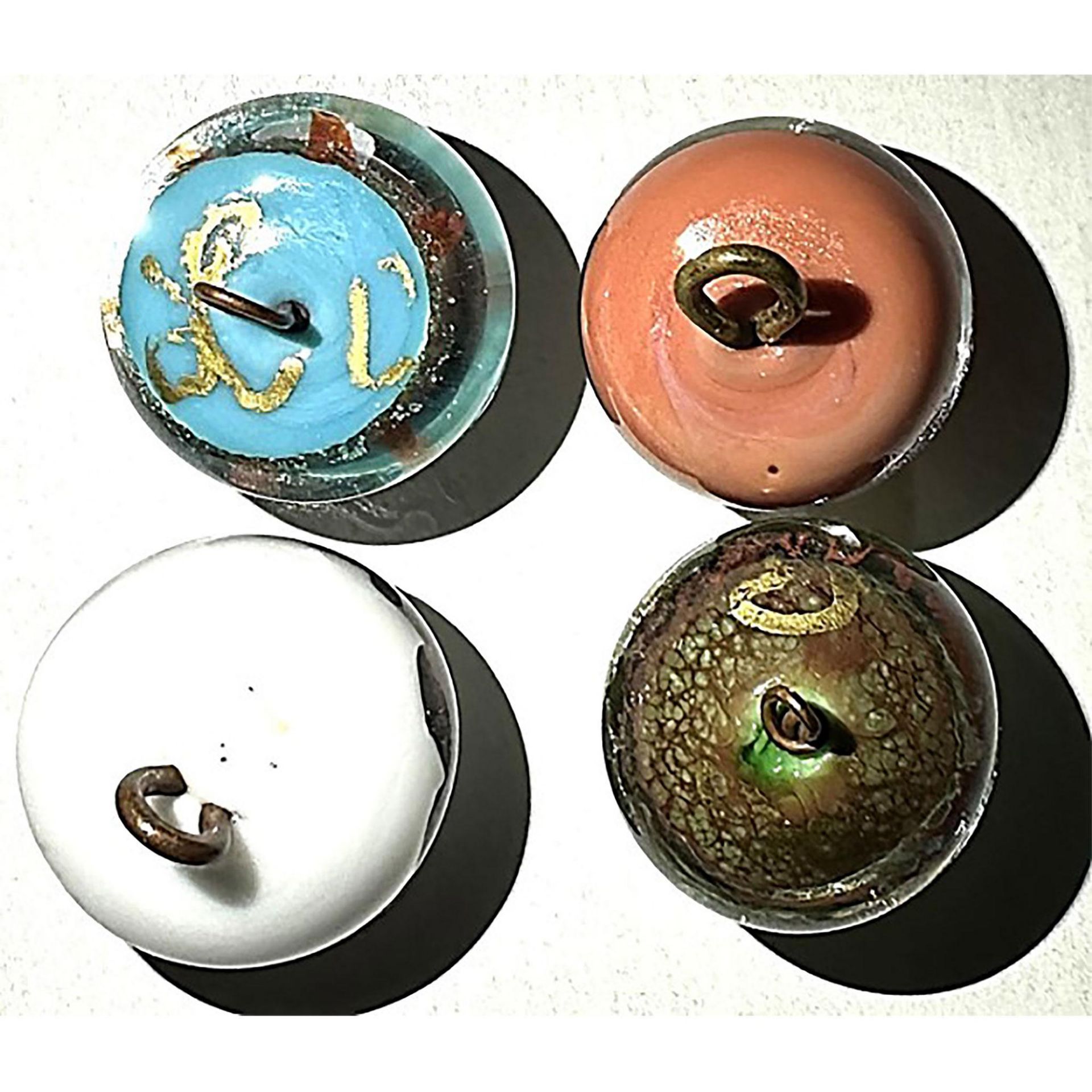 A small card of division three paperweight buttons - Bild 6 aus 6