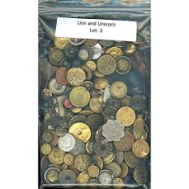 A bag lot of division one uniform buttons