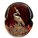 A division three English Bimini glass button