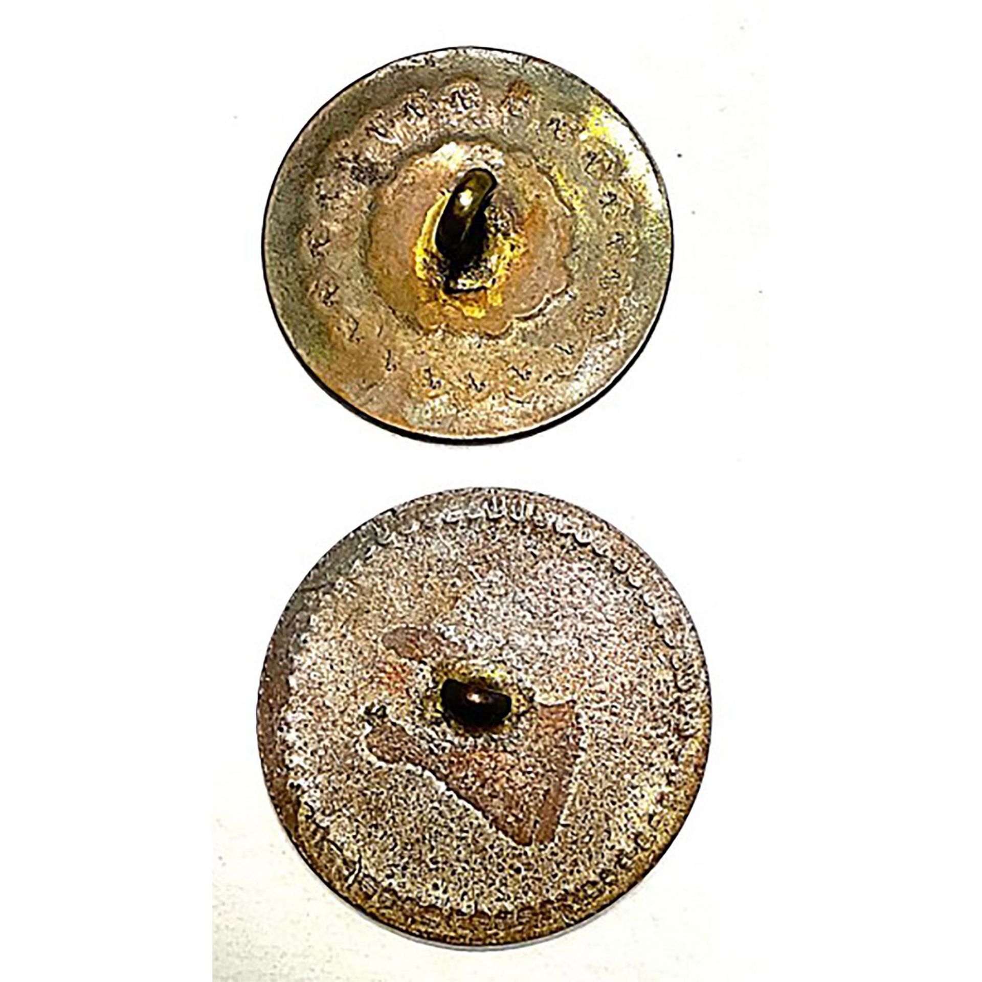 A small card of division one copper buttons - Bild 4 aus 4