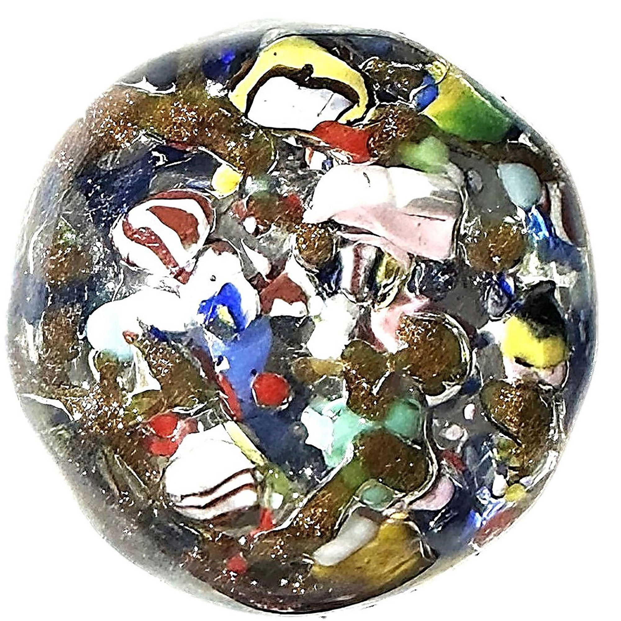 A small card of assorted division three artist glass buttons - Bild 3 aus 7