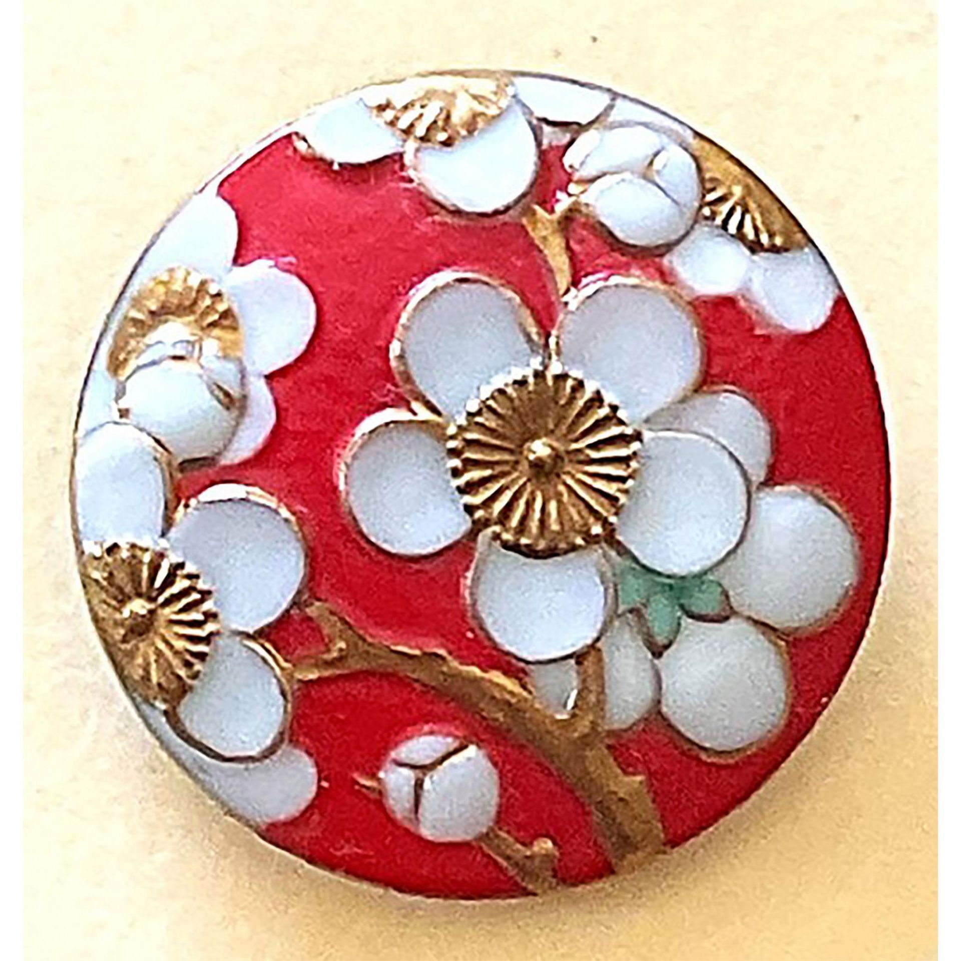 A small card of division three Japanese porcelain buttons - Bild 4 aus 5