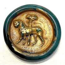 A division three English Bimini glass button