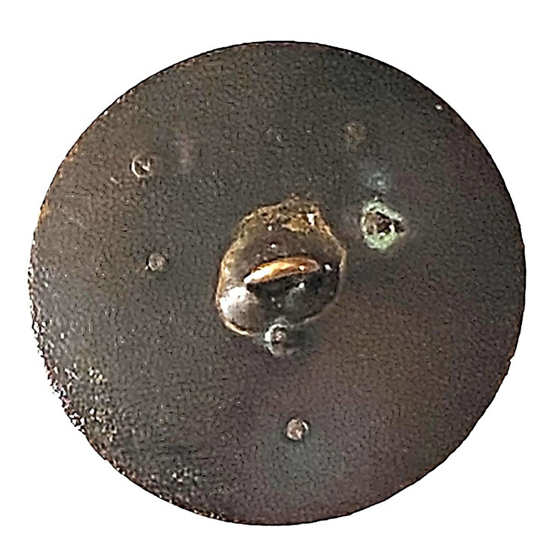 A div. 1 concave brass & steel pictorial button - Image 2 of 2