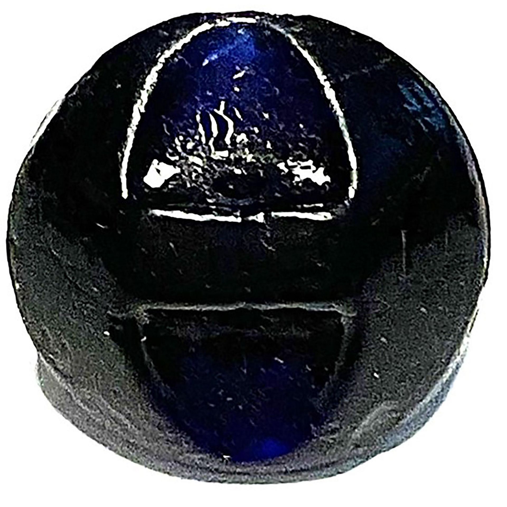 A division one colored Tingue glass button - Image 3 of 3