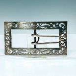 A. Stowell & Co Antique Sterling Silver Belt Buckle