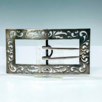 A. Stowell & Co Antique Sterling Silver Belt Buckle