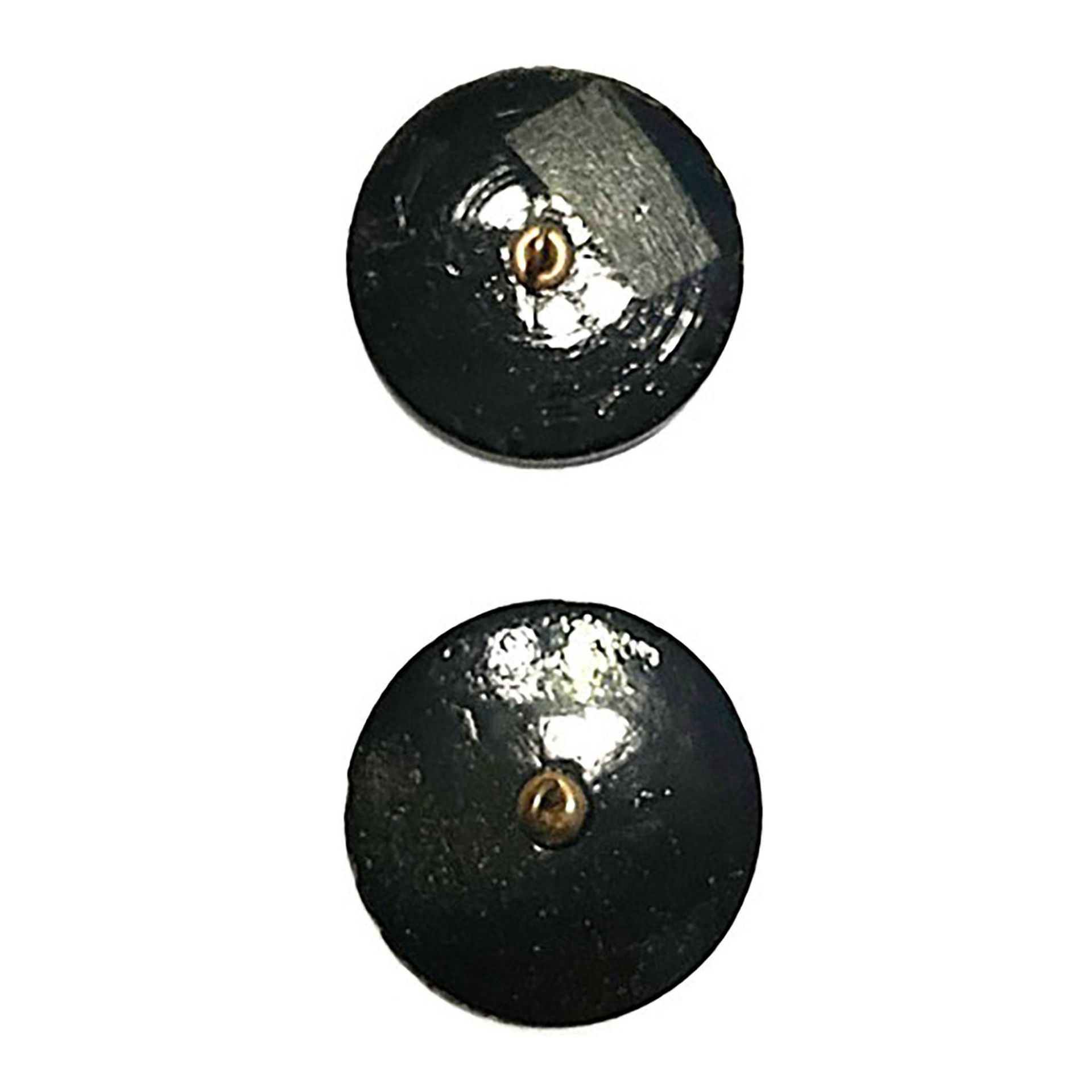 Small card of division 1 pictorial black glass buttons - Bild 4 aus 4
