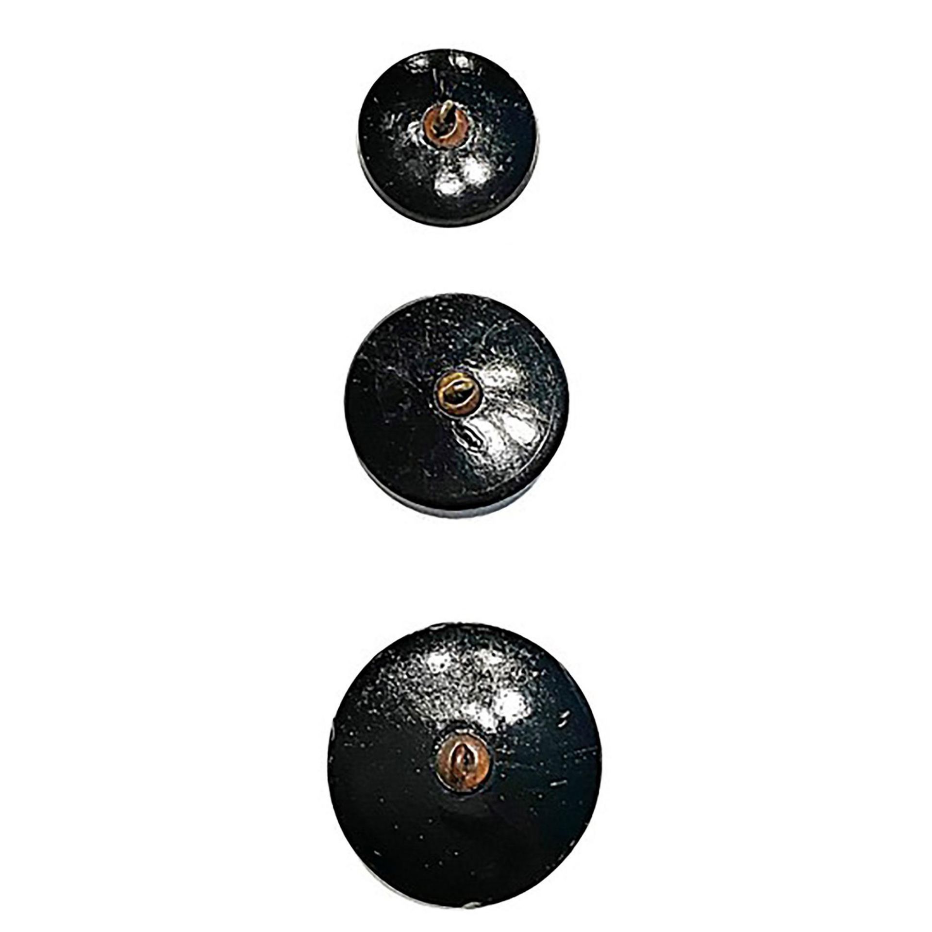 Small card of division 1 pictorial black glass buttons - Image 5 of 5