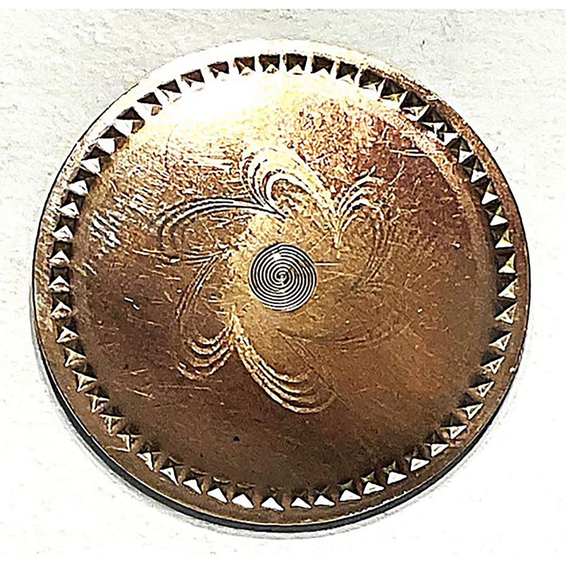 A small card of division one copper buttons - Bild 2 aus 4