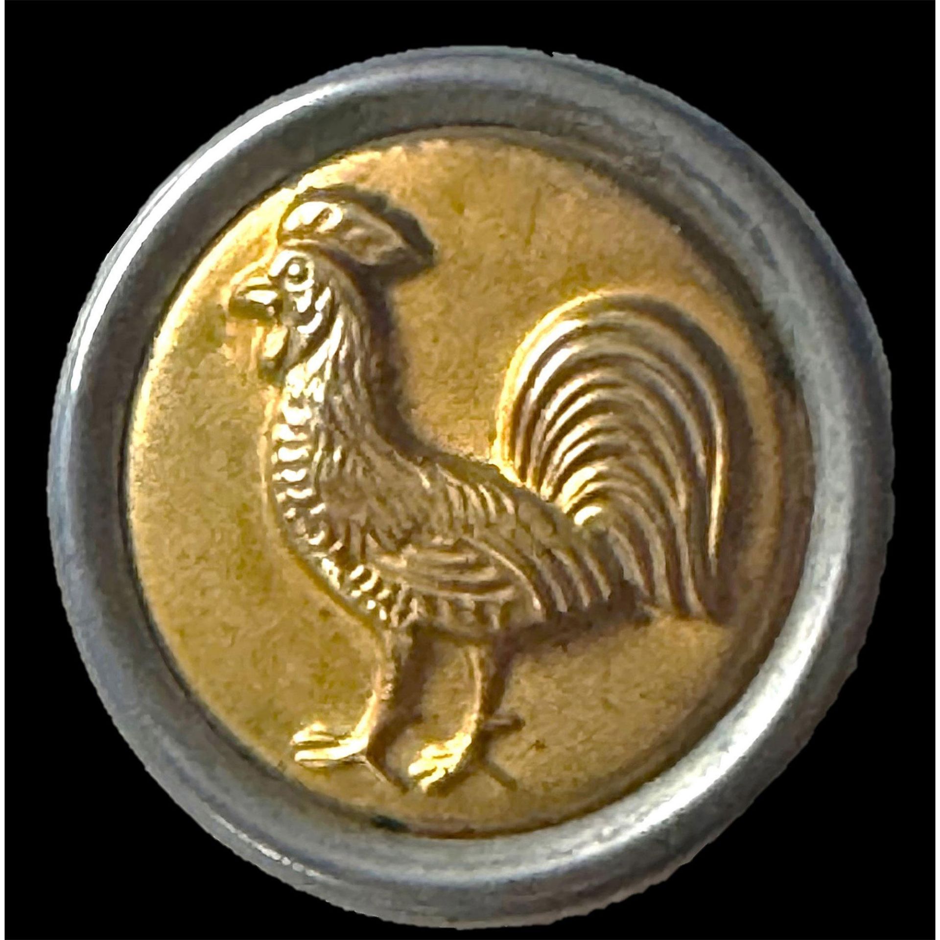 A small card of division one Rooster buttons - Bild 3 aus 4