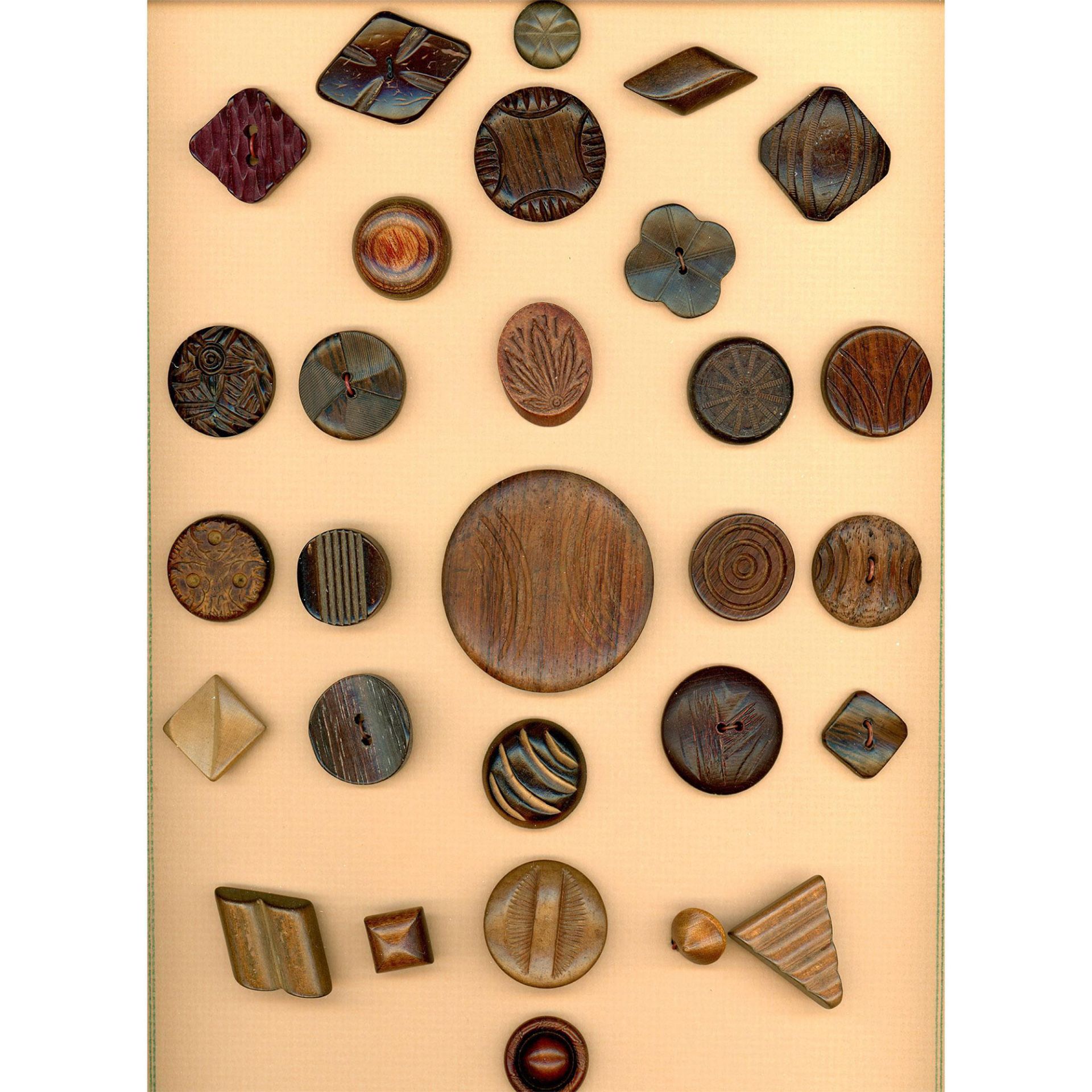 A box lot of assorted material buttons on cards - Image 5 of 10