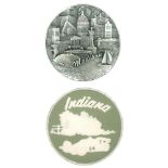 A small card of division three buttons including Battersea.