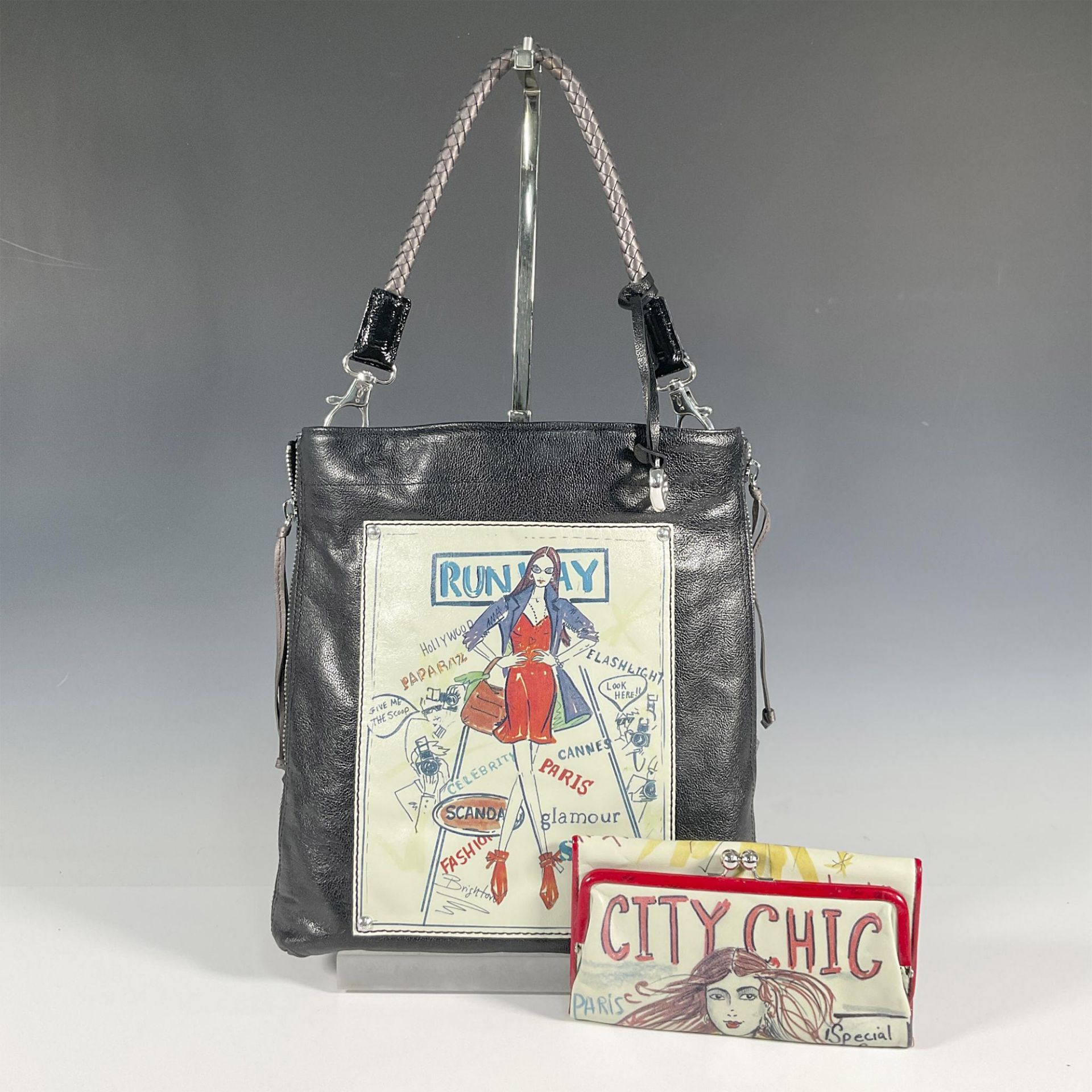 2pc Brighton Runway Tote Bag + City Chic Wallet