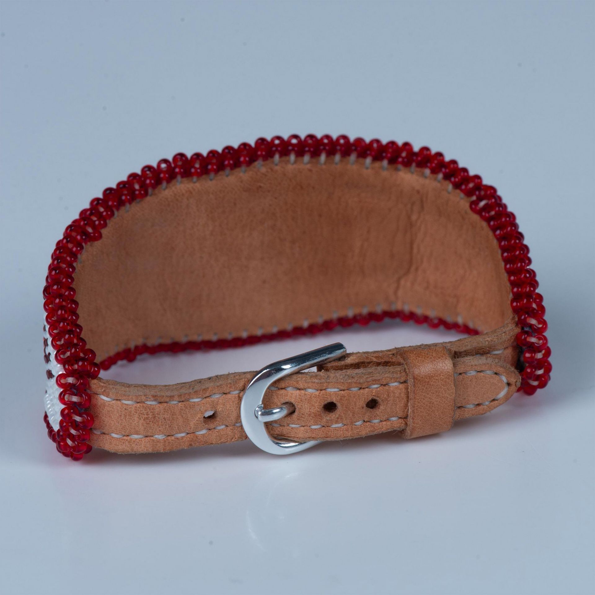 Native American Hand Beaded Band Watch - Image 3 of 6