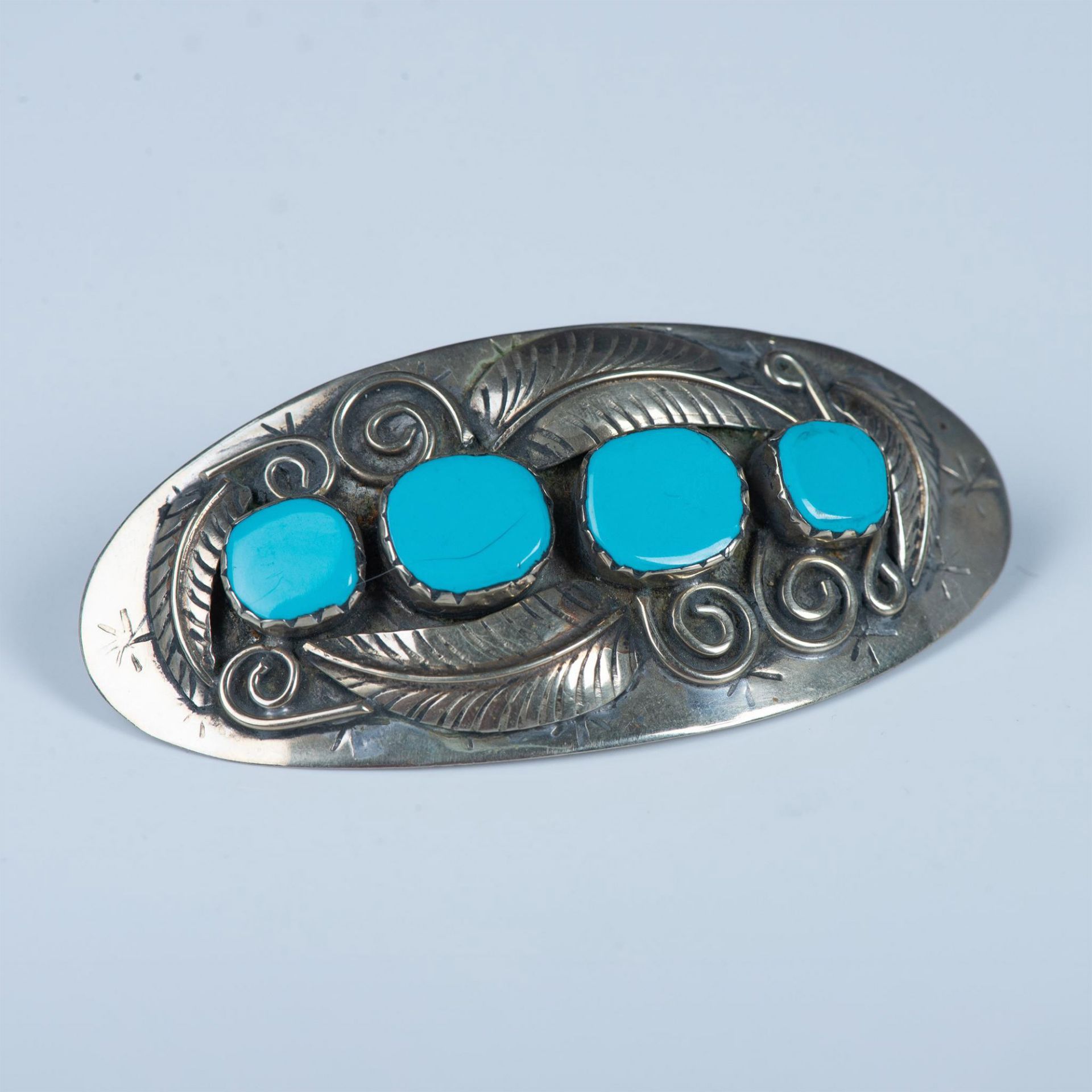 4pc Sterling Silver Hair Barrette & Accessories - Image 3 of 5