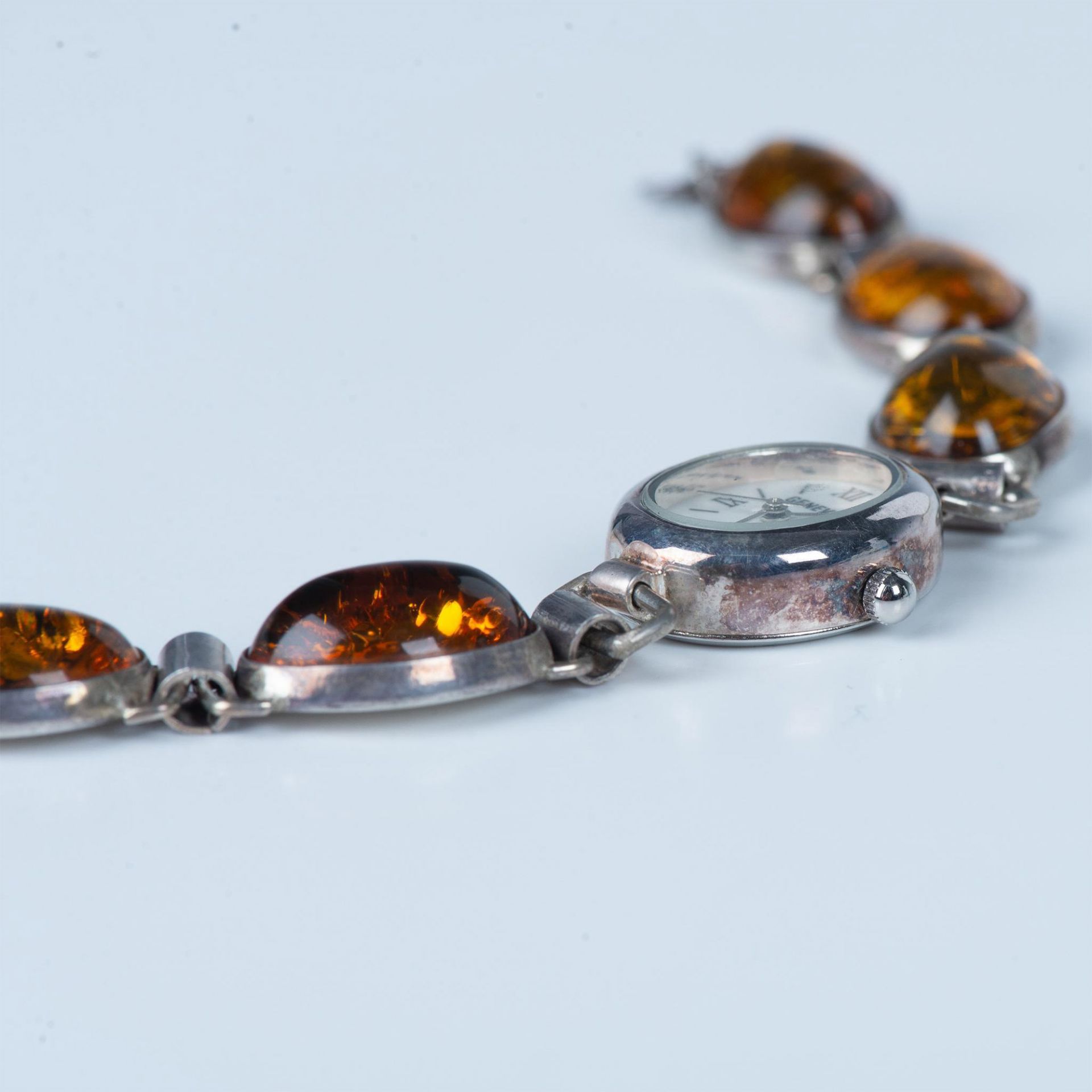 Sterling Silver and Baltic Amber Watch - Image 3 of 5