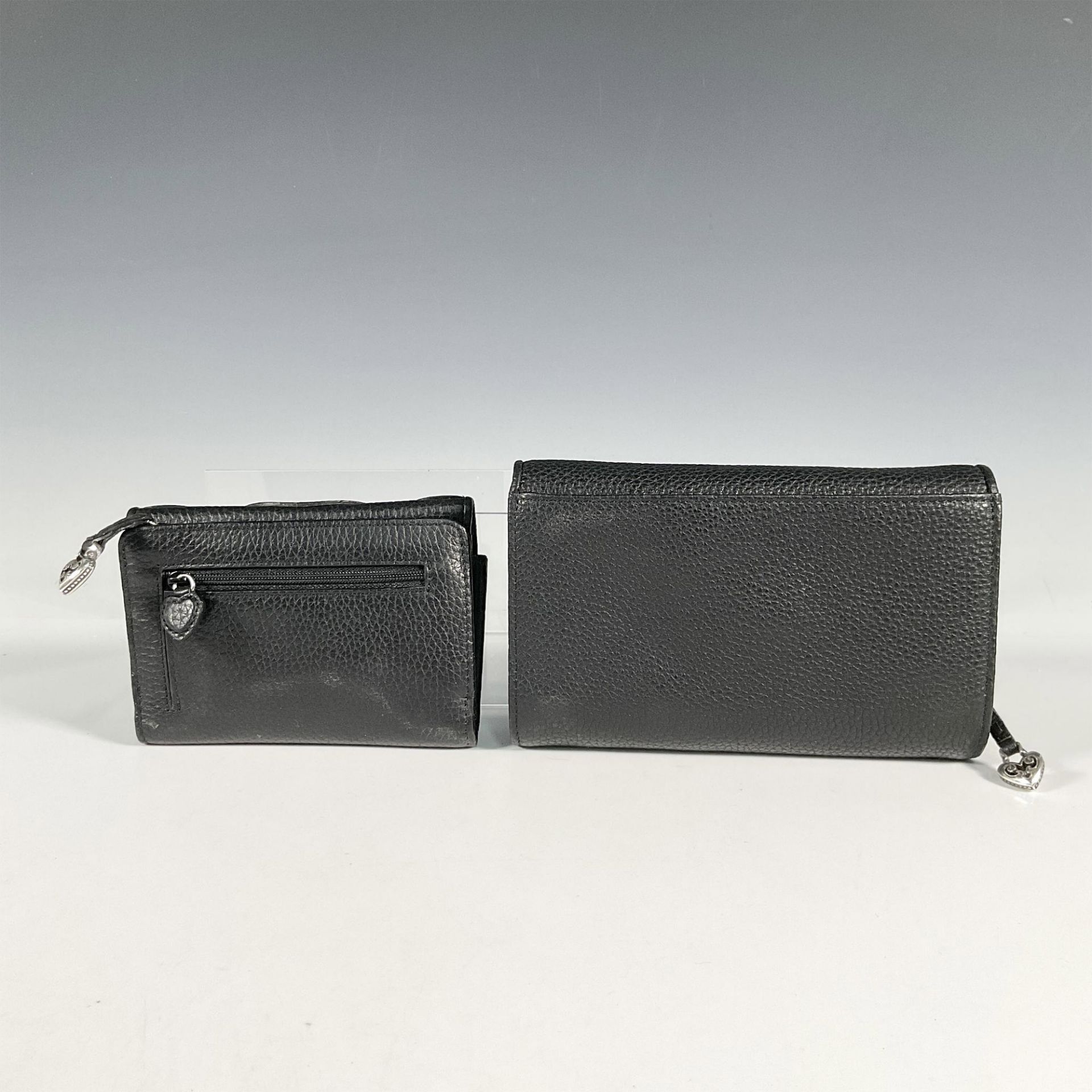 2pc Brighton Two Tone Leather Carry Organizer + Wallet - Bild 2 aus 2