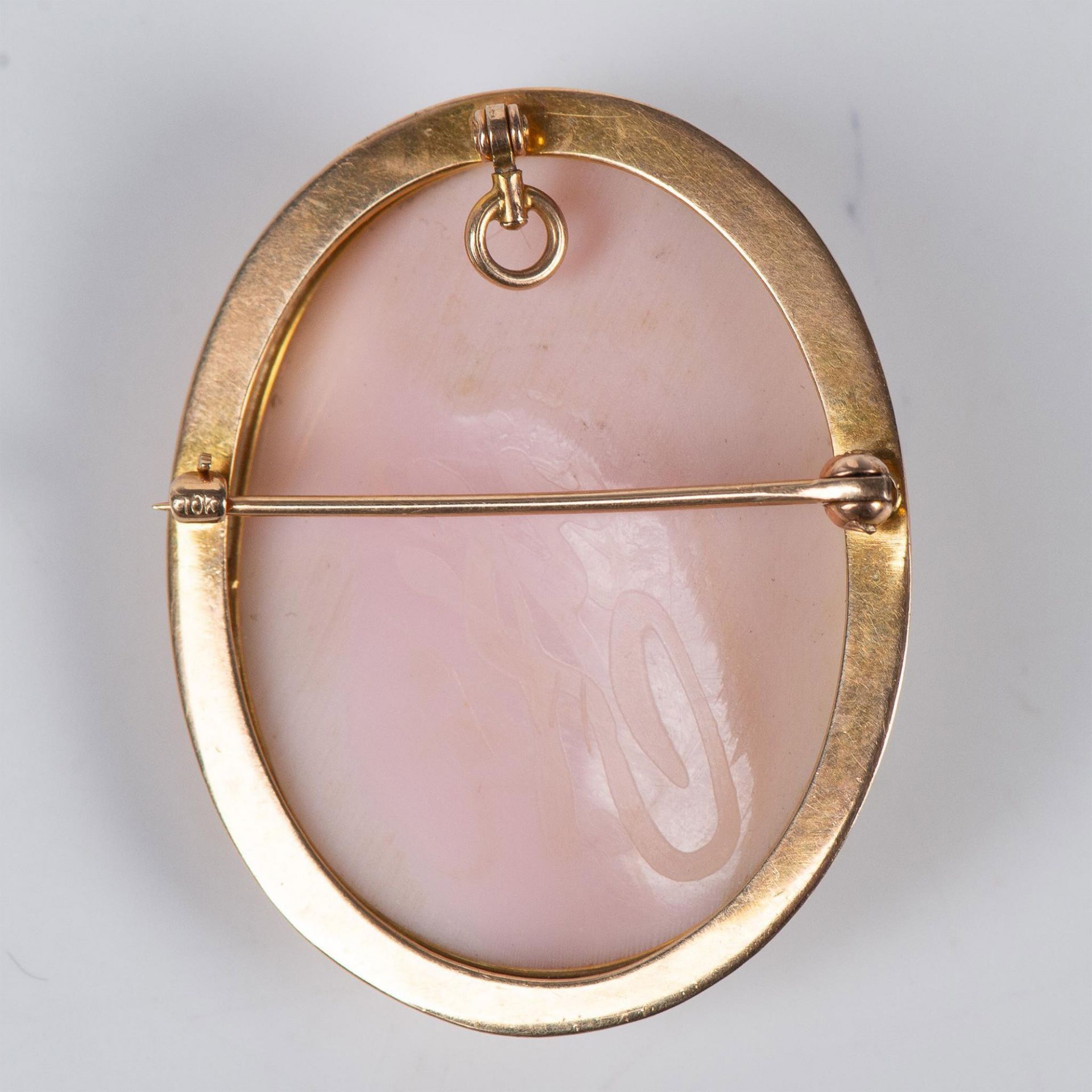 10K Gold Cameo Brooch-Pendant - Image 2 of 3