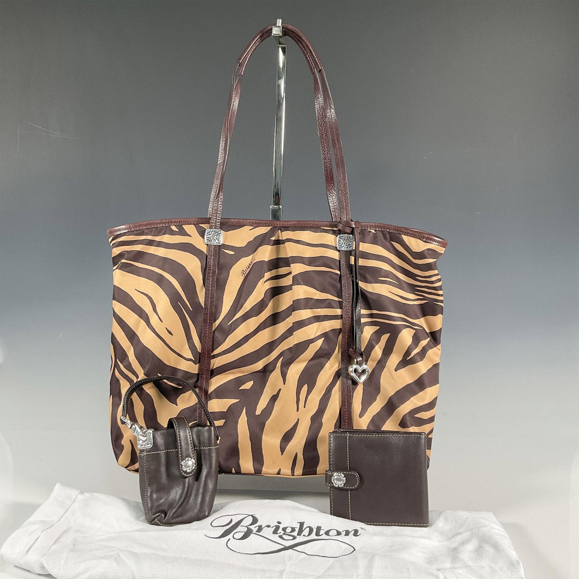 3pc Brighton Zebra Travel Tote Bag + Wallet + Phone Case - Bild 3 aus 4