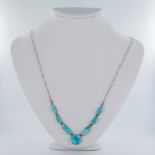 Larimar and Sterling Silver Necklace