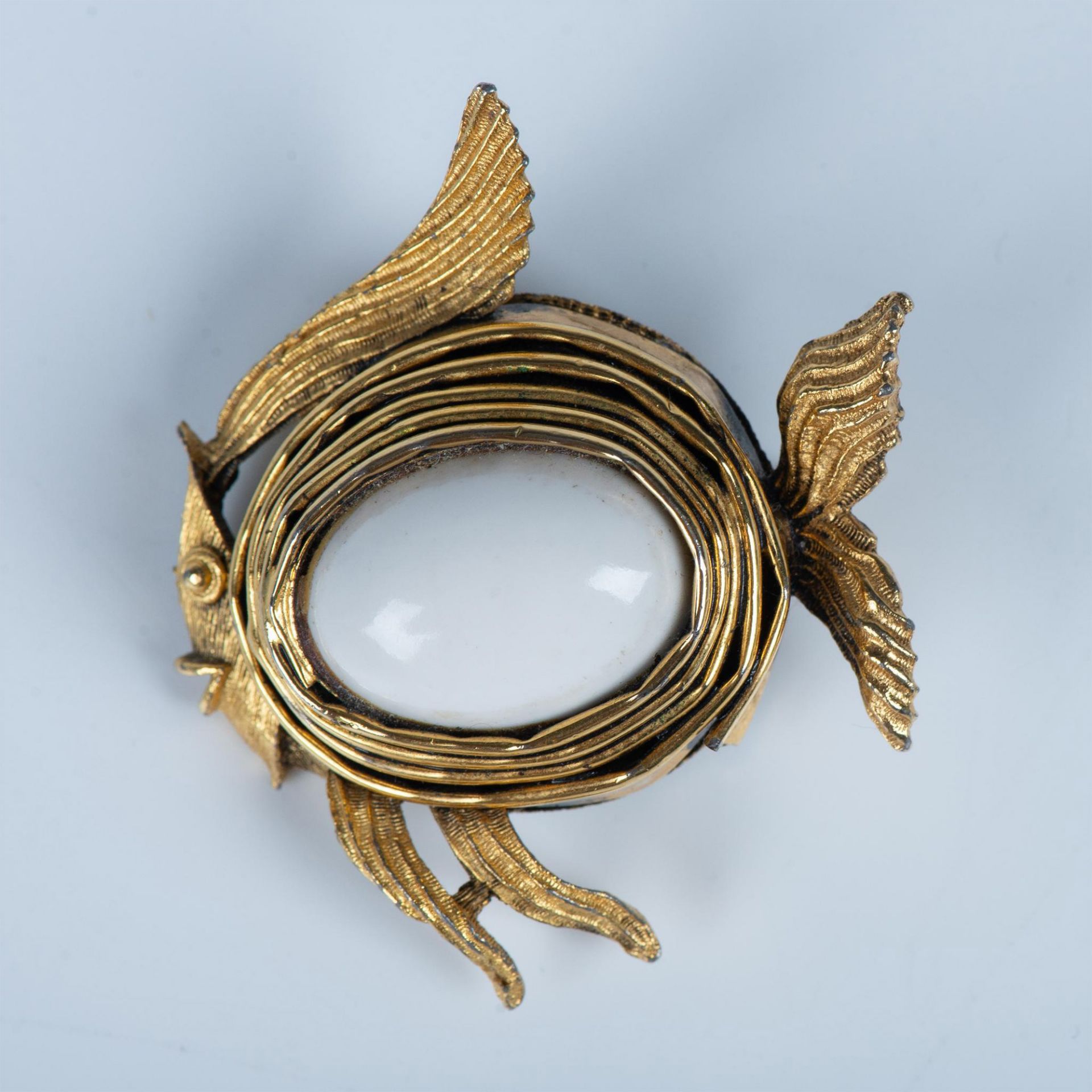 Hattie Carnegie Gold Tone Fish Brooch - Image 3 of 6