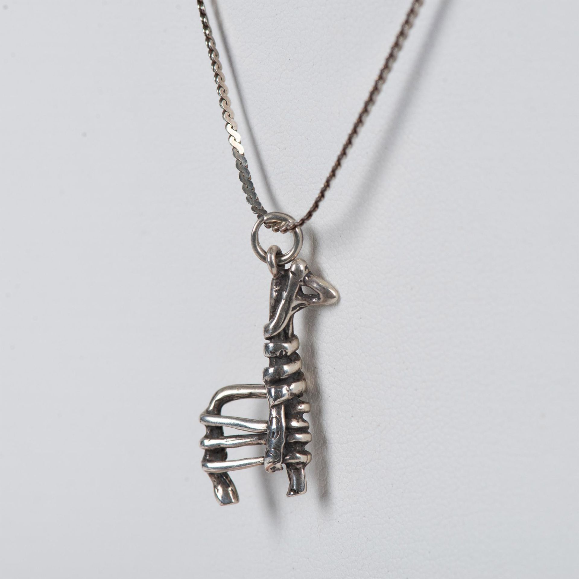 Silver Native American Stick Figure Horse Necklace - Bild 5 aus 7