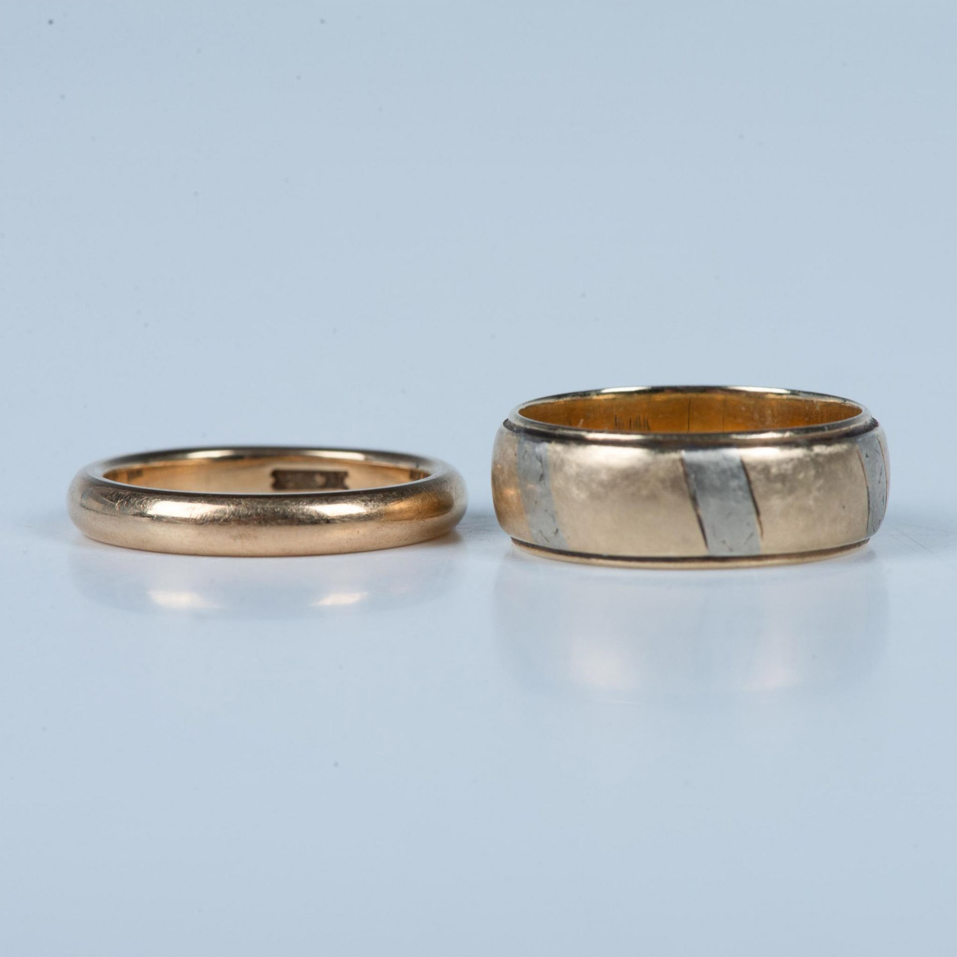 14k Yellow Gold Wedding Bands - Image 2 of 5