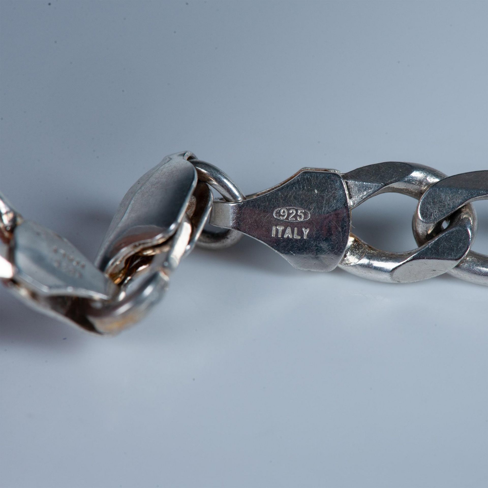 Sterling Silver Figaro Link Chain Necklace - Image 3 of 3