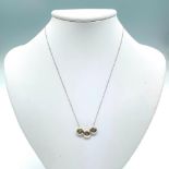 T & Co. Delicate 14K White Gold and Sterling Silver Necklace