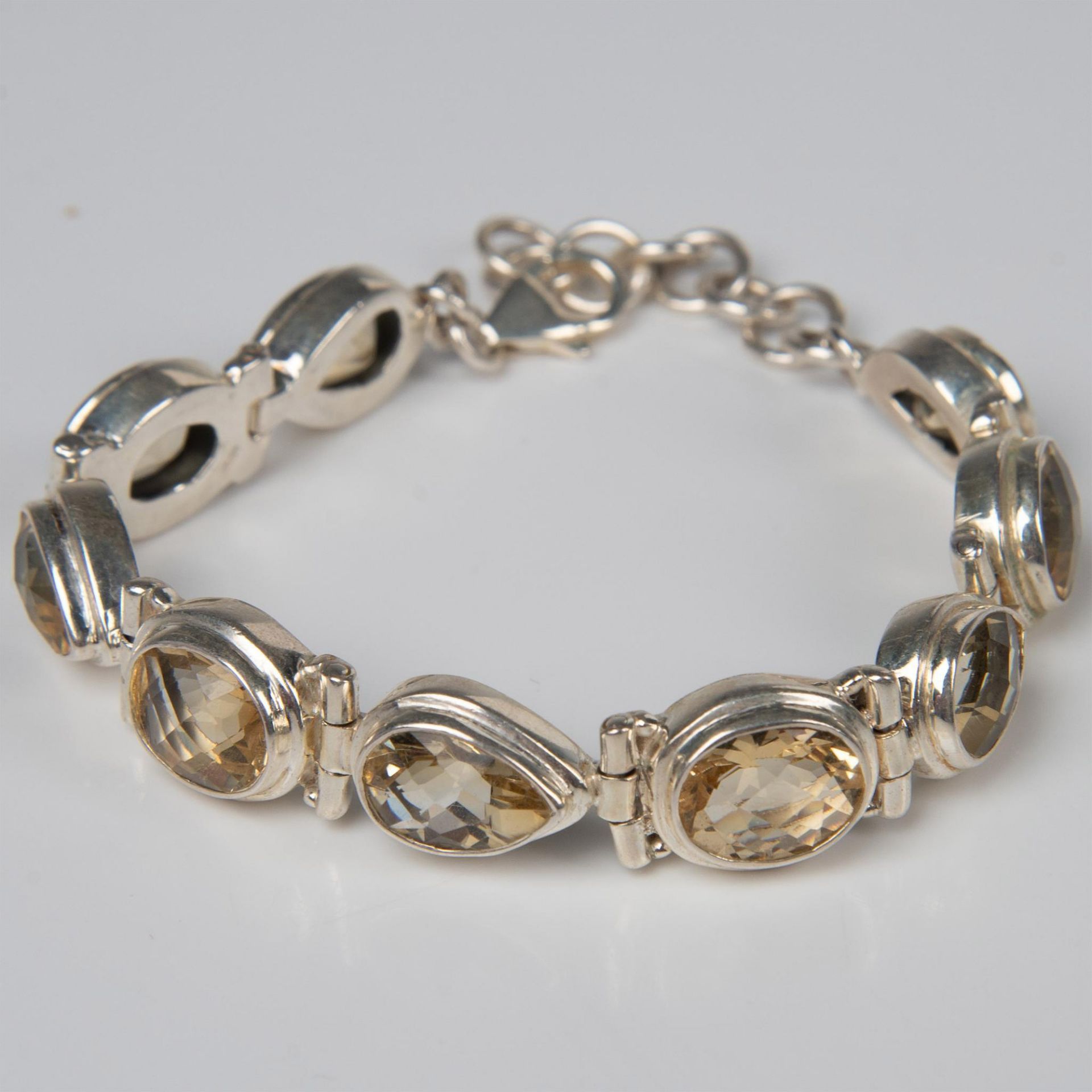 Sterling Silver and Citrine Bracelet