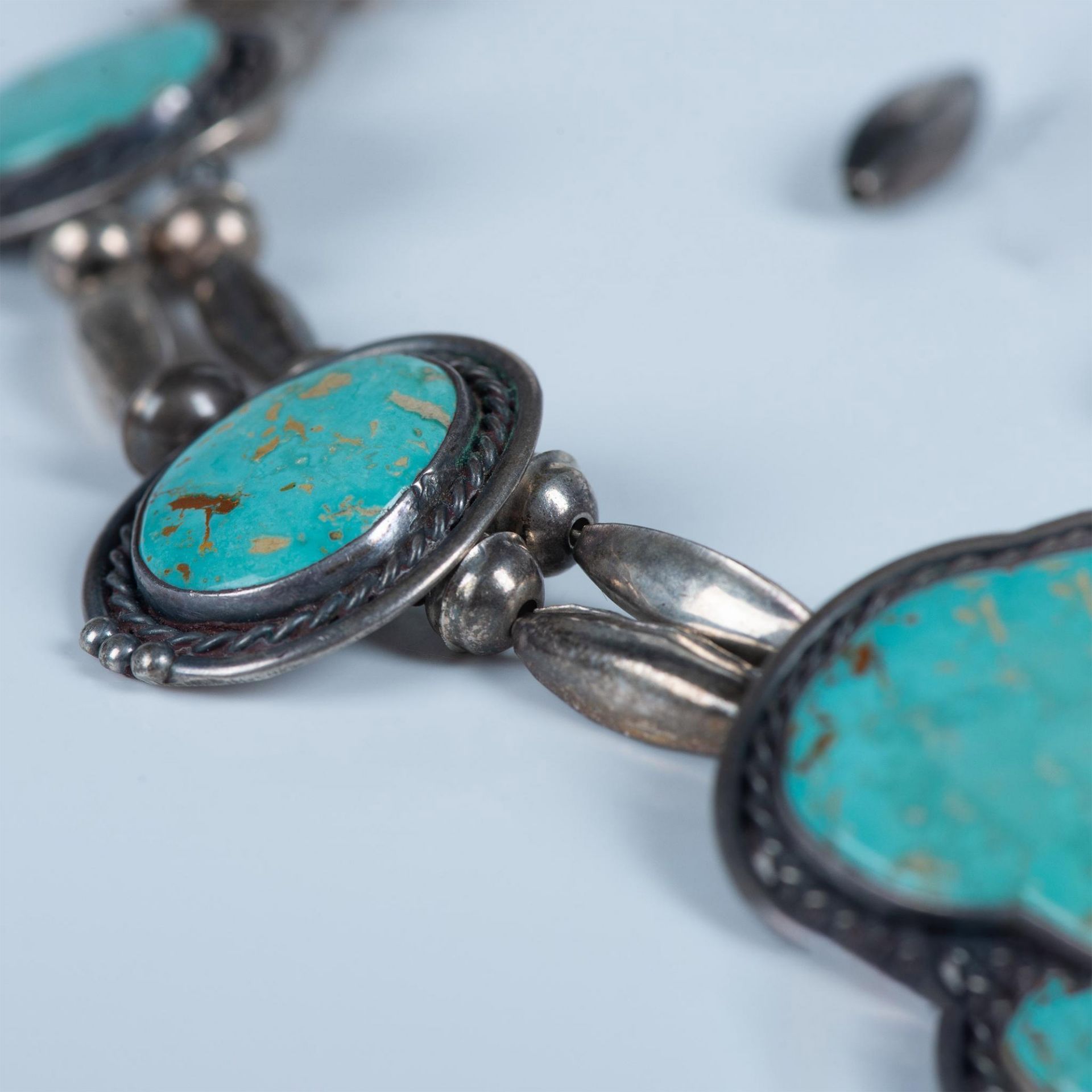 Sterling Silver and Turquoise Necklace - Image 3 of 9