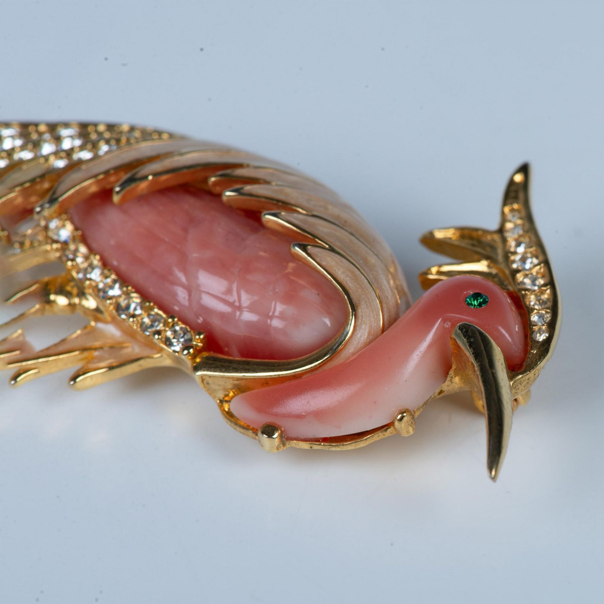 Hattie Carnegie Rhinestone Heron Bird Brooch - Image 5 of 6