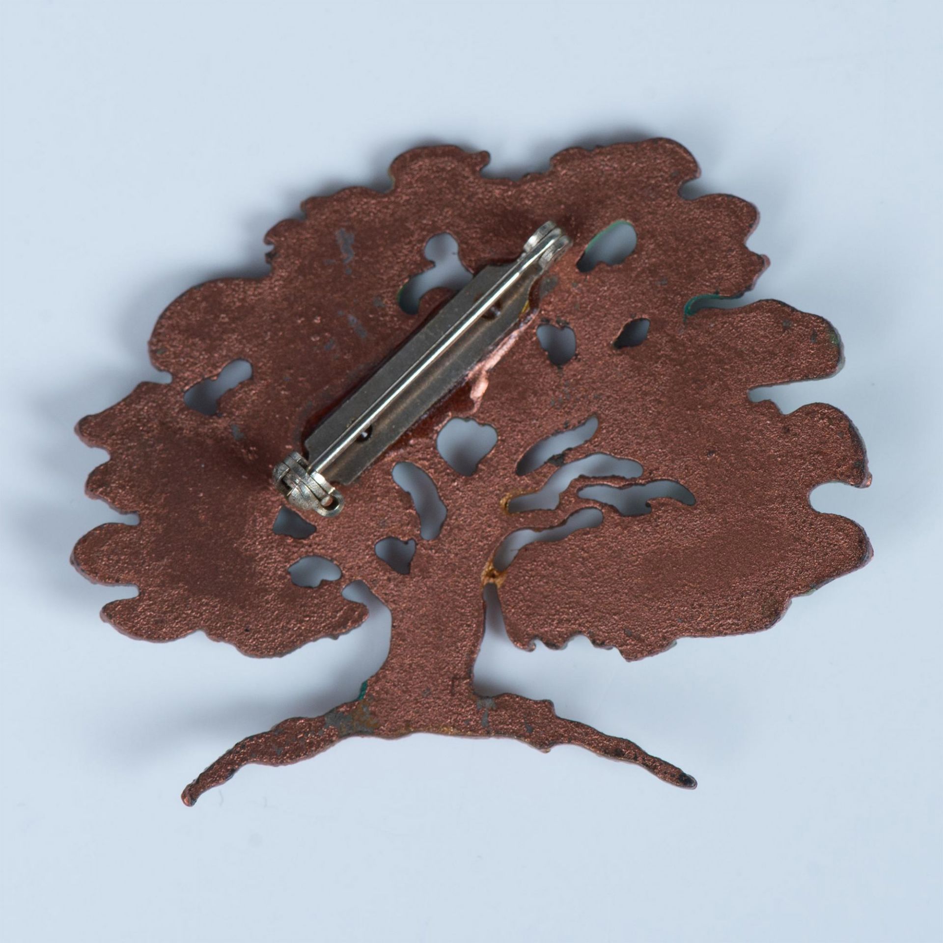 Copper Tree of Life Brooch - Bild 2 aus 3