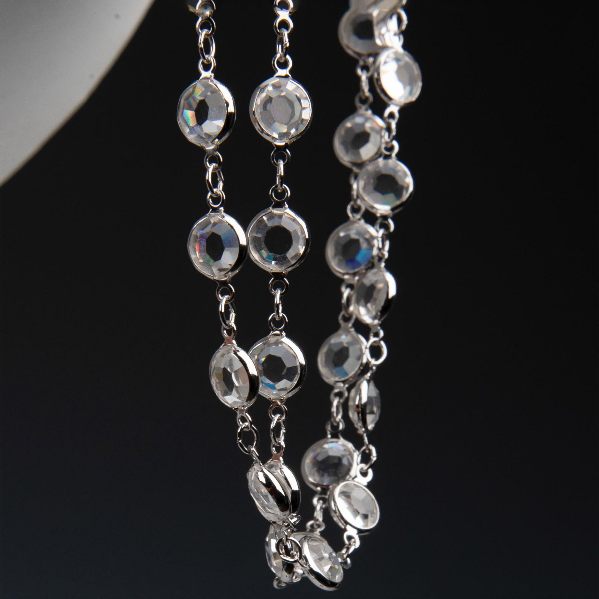 2pc Swarovski Crystal Necklace & Bracelet Set - Image 5 of 7