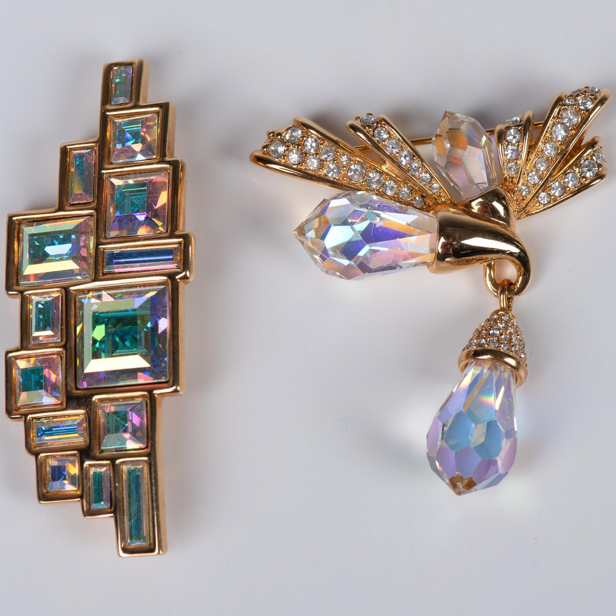 2pc Swarovski Brooches