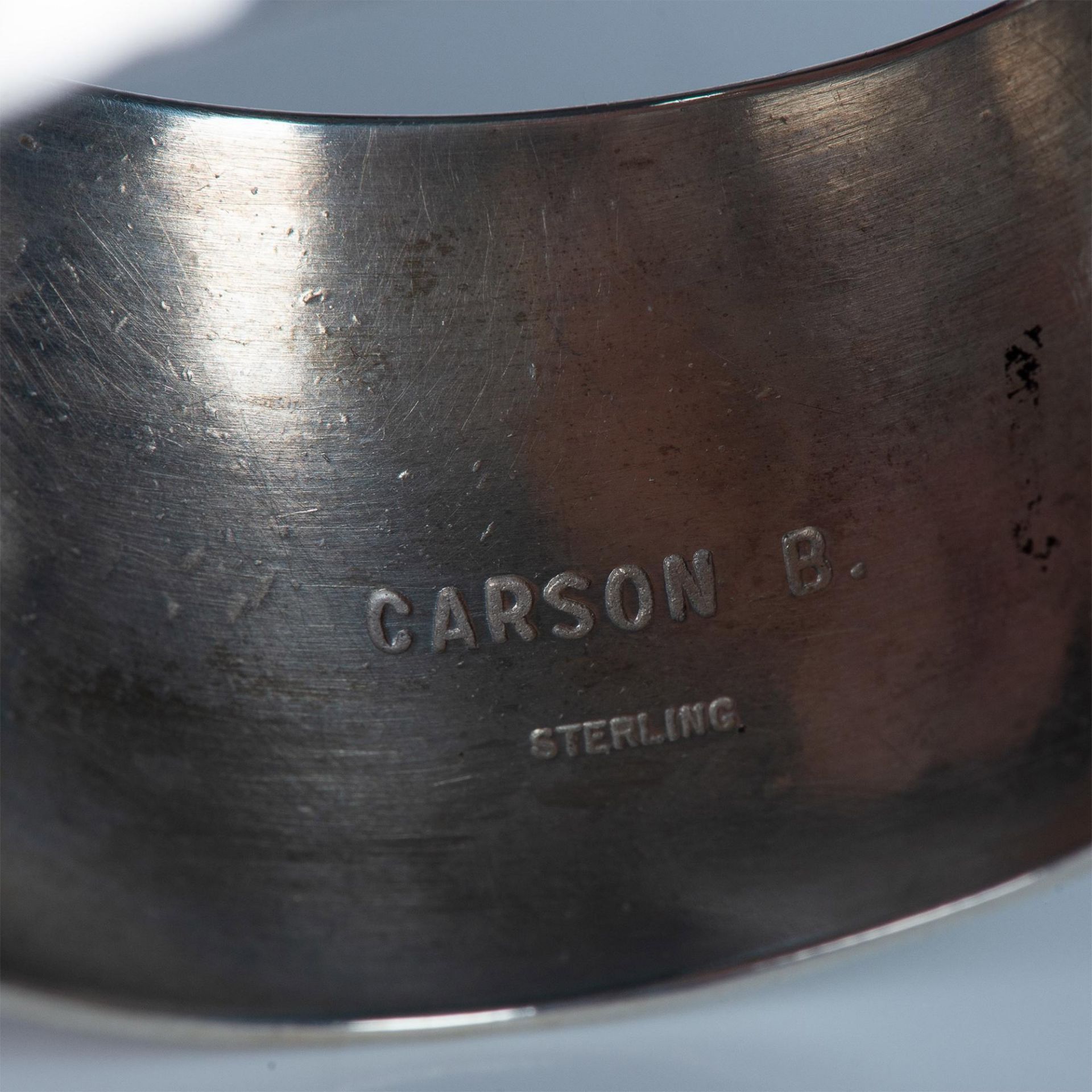 Carson B. Sterling Silver Cuff Watch - Bild 5 aus 5