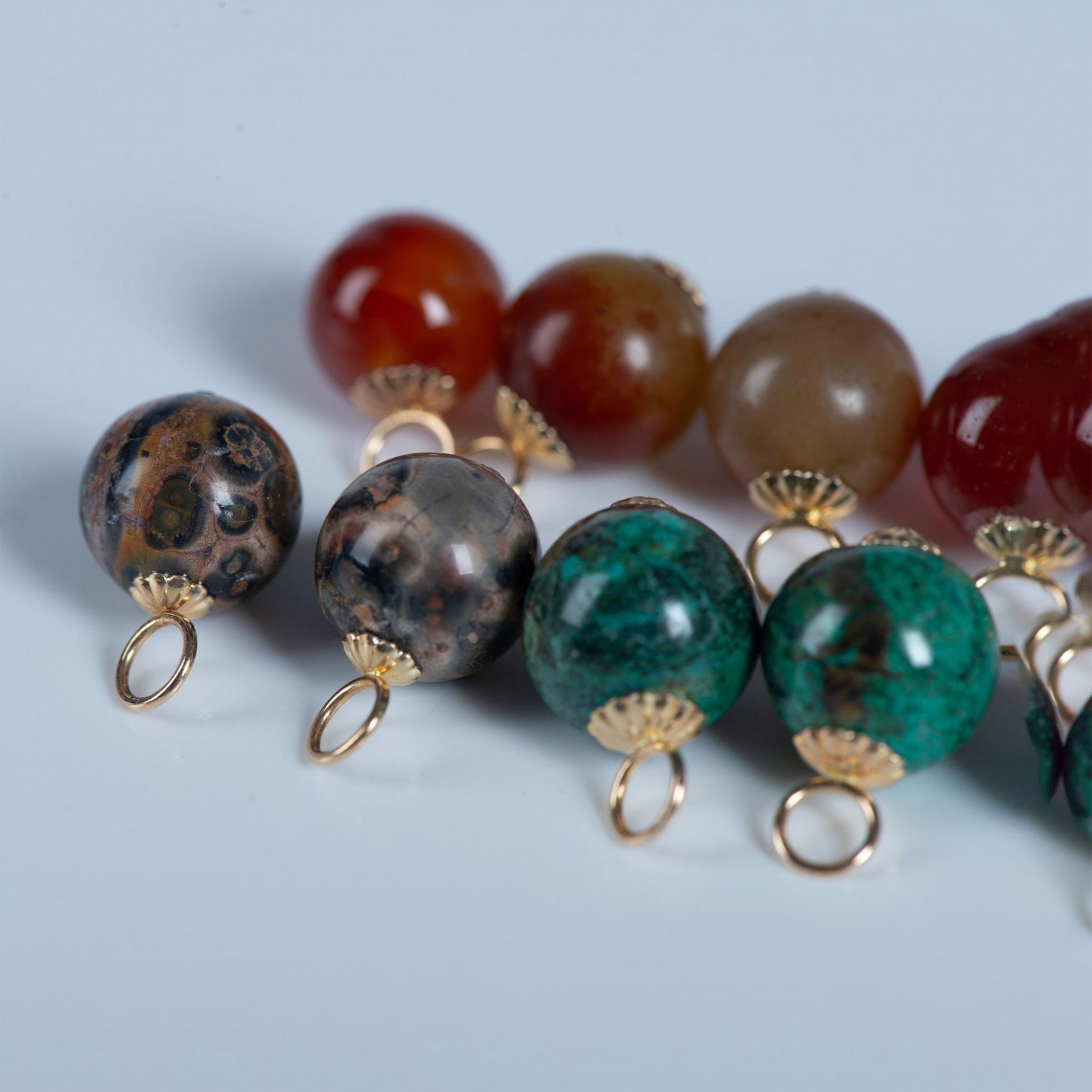 6 Pairs of Stone Bead Earring Charms - Bild 4 aus 5