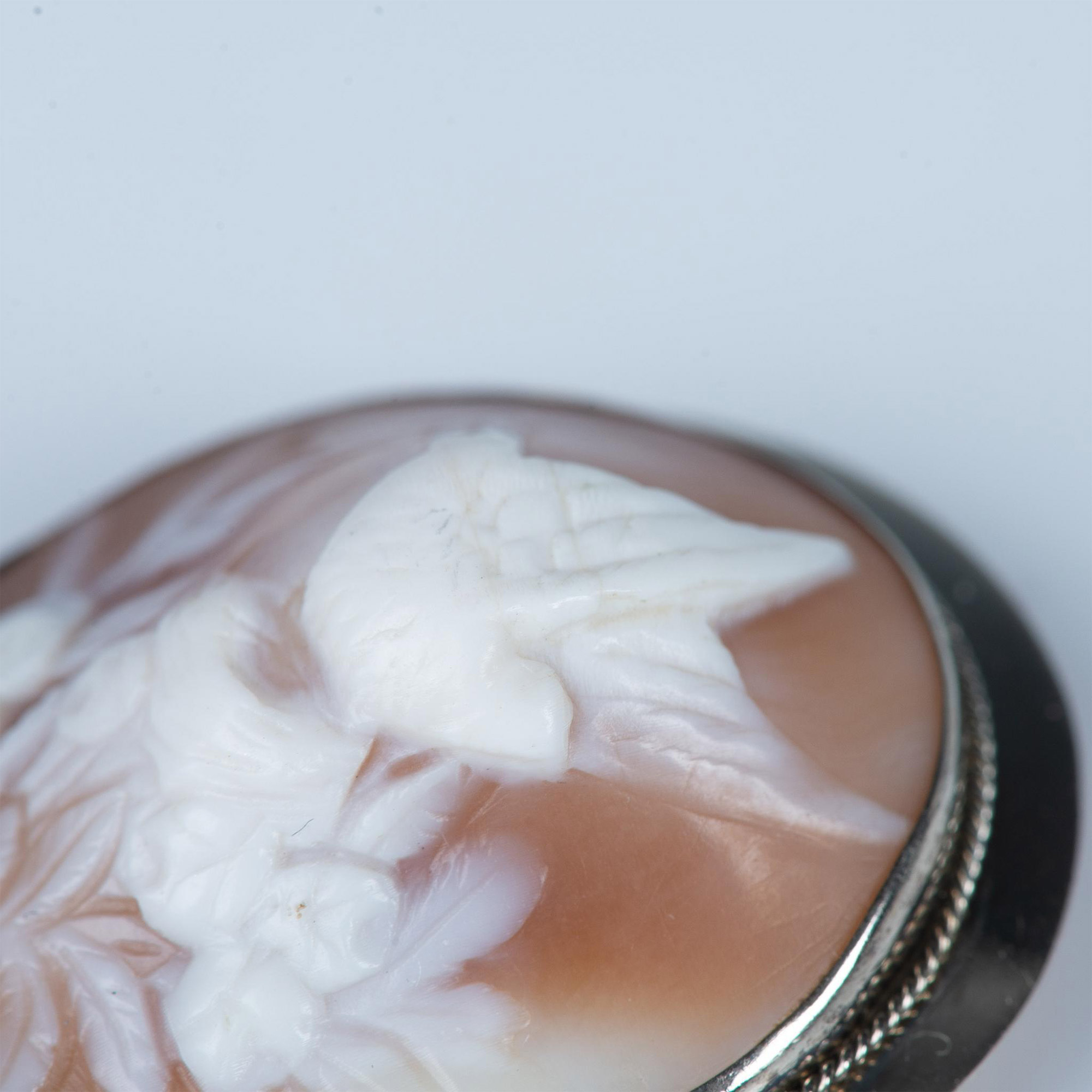 Sterling Silver Shell Cameo Brooch - Image 5 of 5