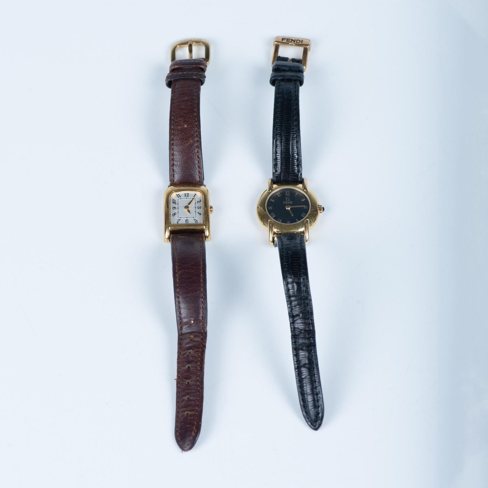 2pc Fendi & Coach Gold-Plated Ladies Watches - Bild 10 aus 11