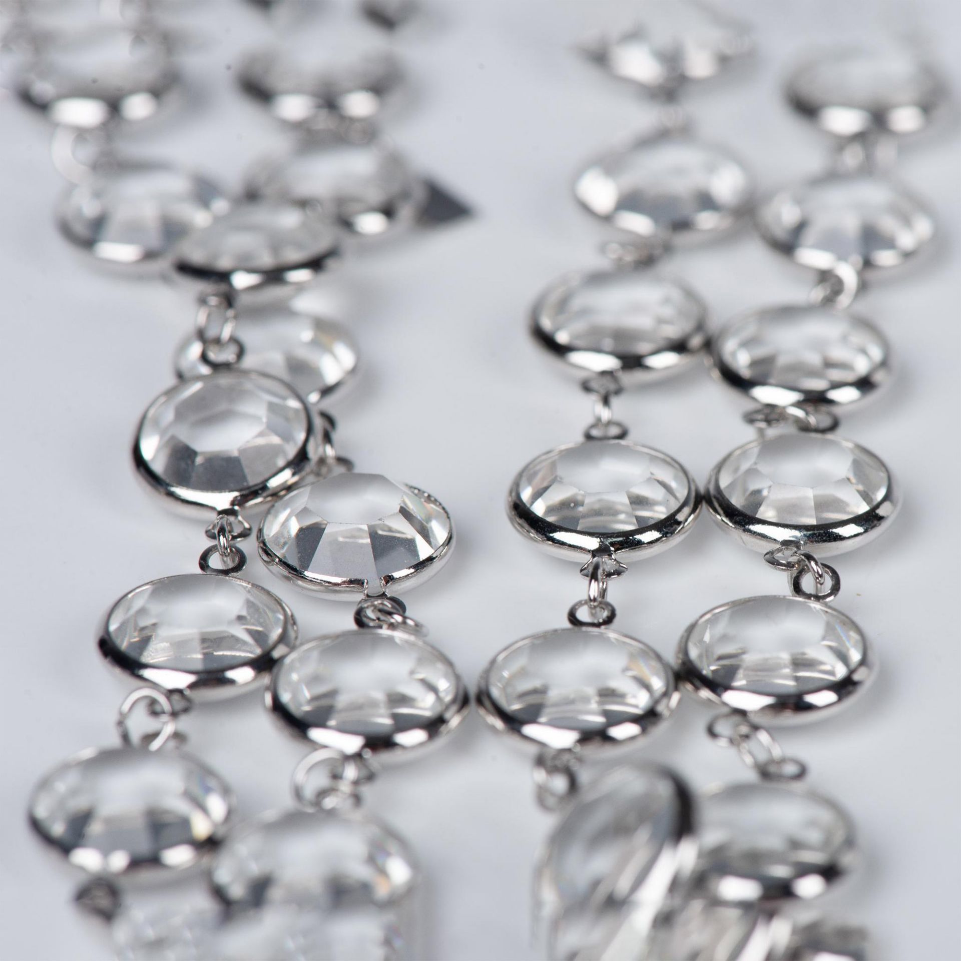 2pc Swarovski Crystal Bezel Necklace and Bracelet Set - Image 4 of 5