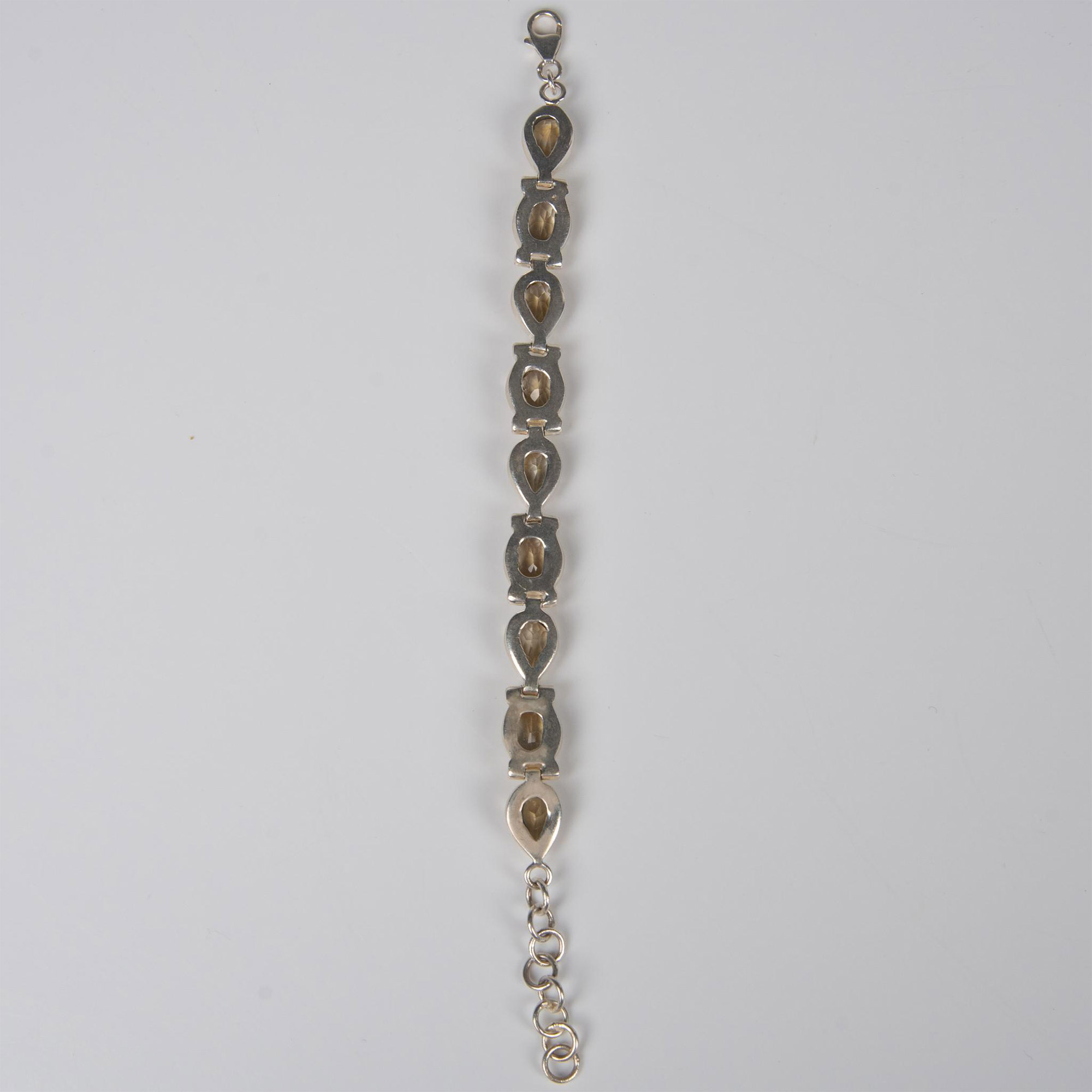 Sterling Silver and Citrine Bracelet - Image 5 of 5