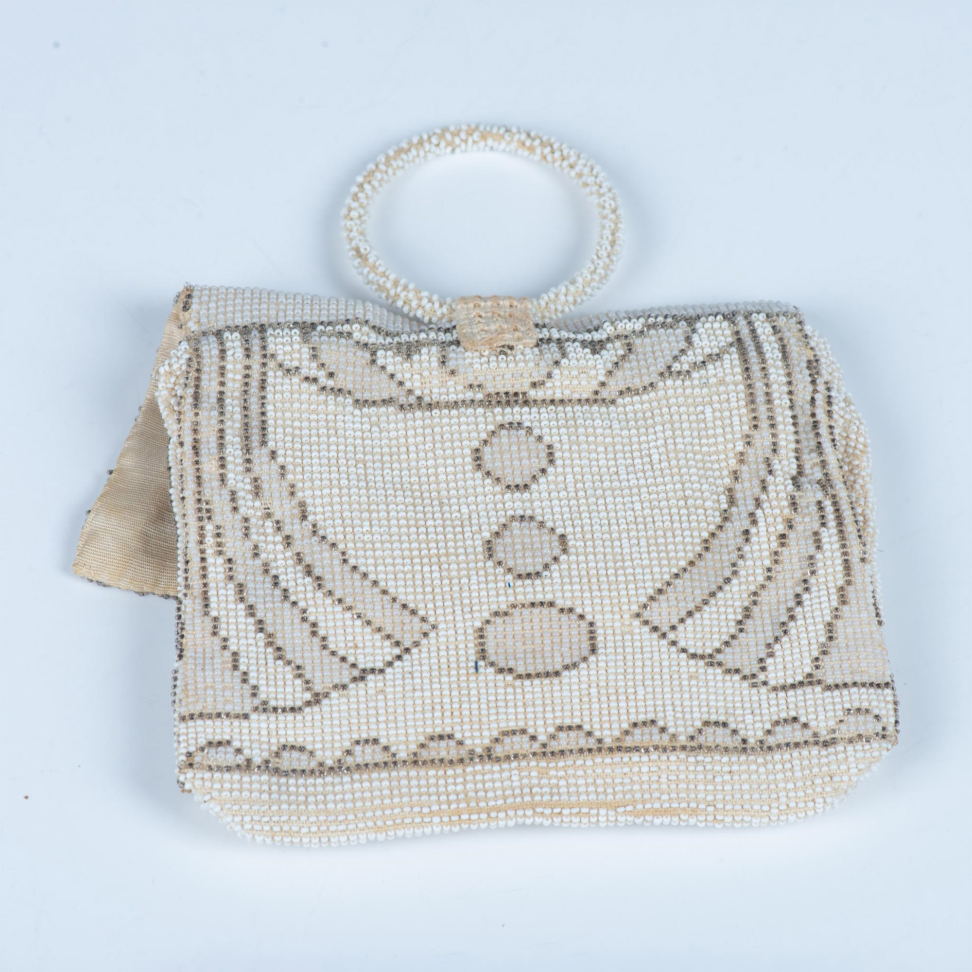 Vintage Art Nouveau Beaded Purse - Image 2 of 5