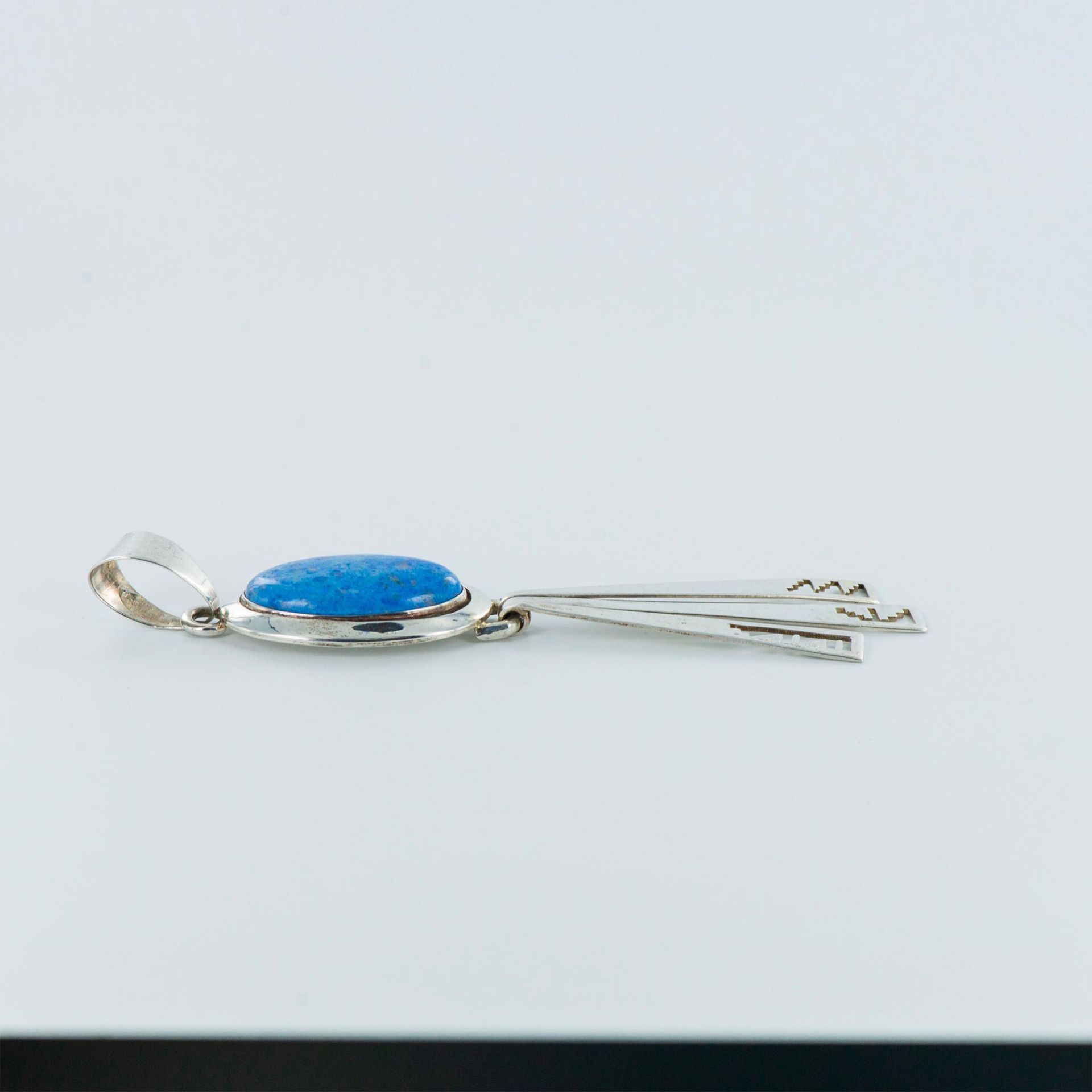 Jackson Sterling Silver and Turquoise Pendant - Image 4 of 5