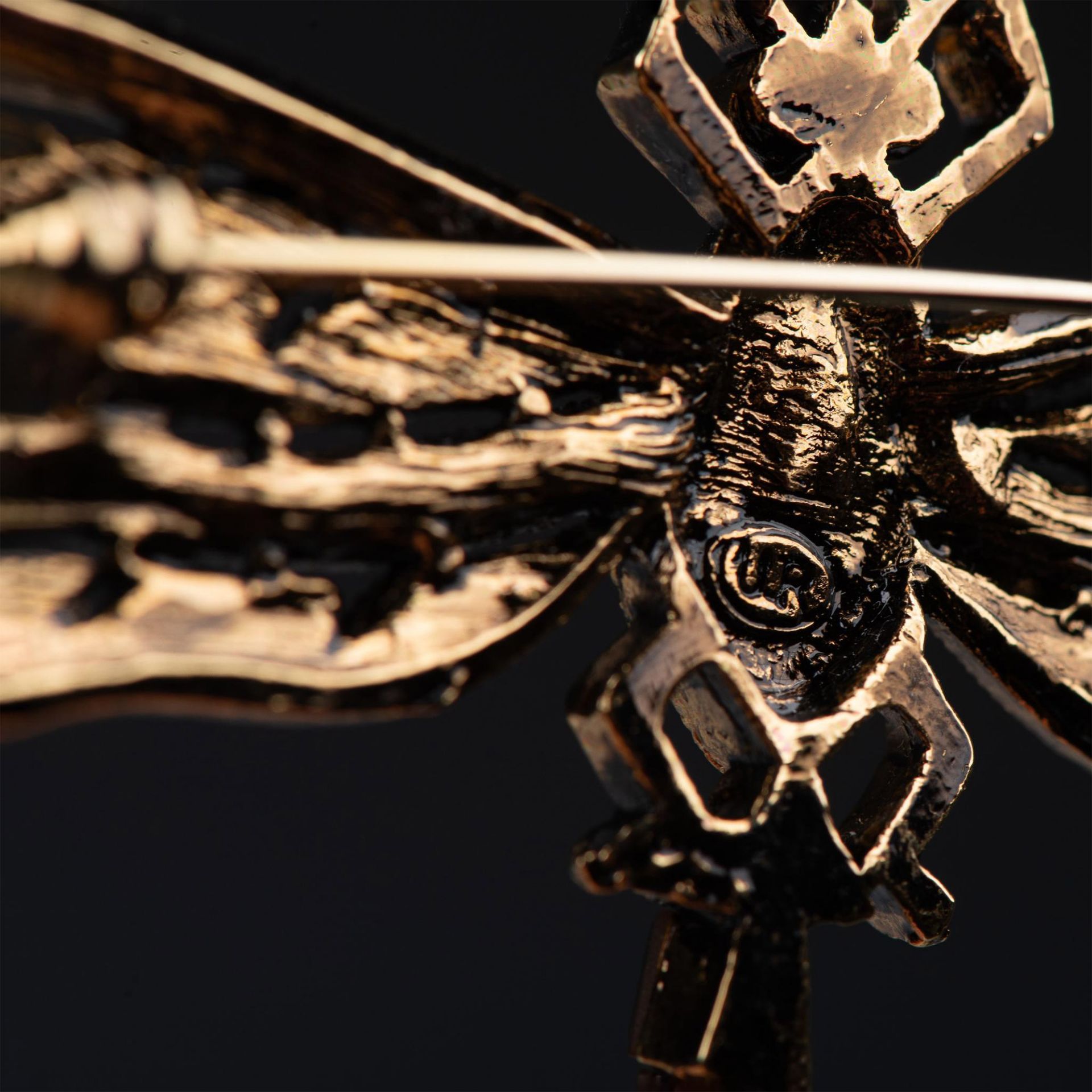 2pc Dragonfly Rhinestone Brooch & Stretch Bracelet - Bild 6 aus 6