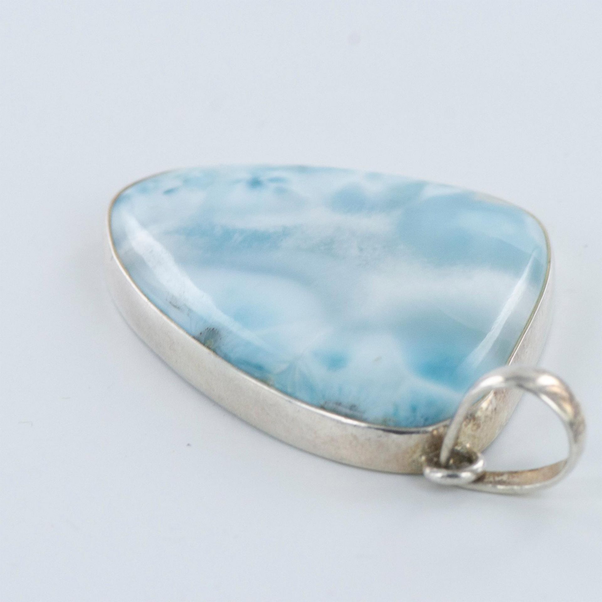 Larimar and Sterling Silver Pendant - Image 3 of 5