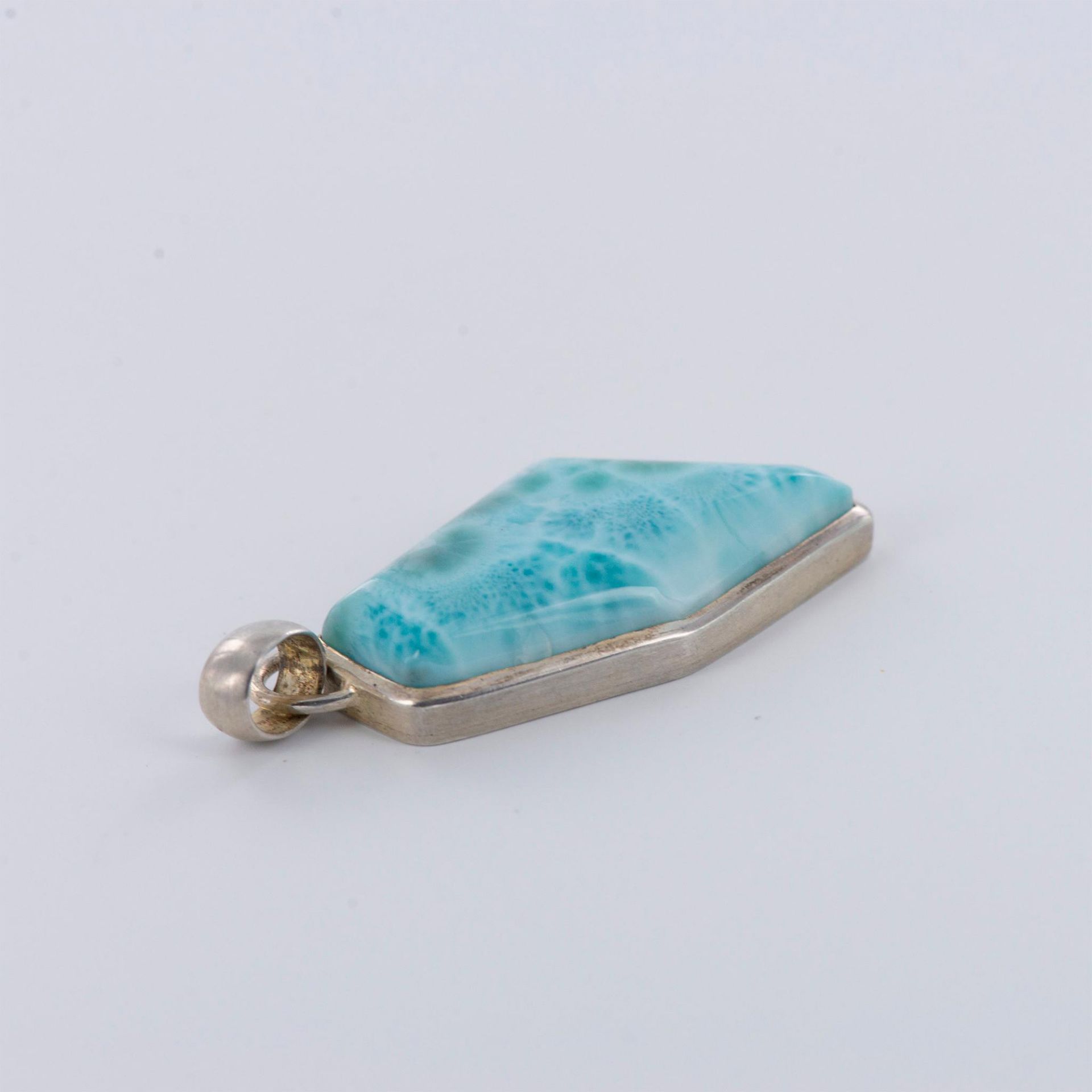 Larimar and Sterling Silver Pendant - Image 4 of 7